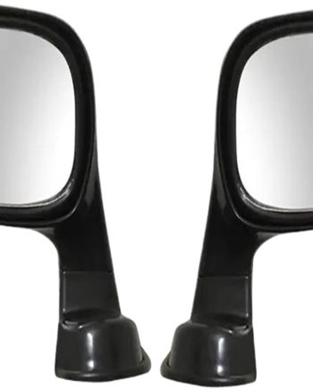 Black Pair Wide-Angle Rearview Mirror Mounted Auxiliary Mirror