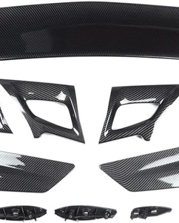 Carbon Fiber Black Rear Spoiler Wing Kit Without Camera