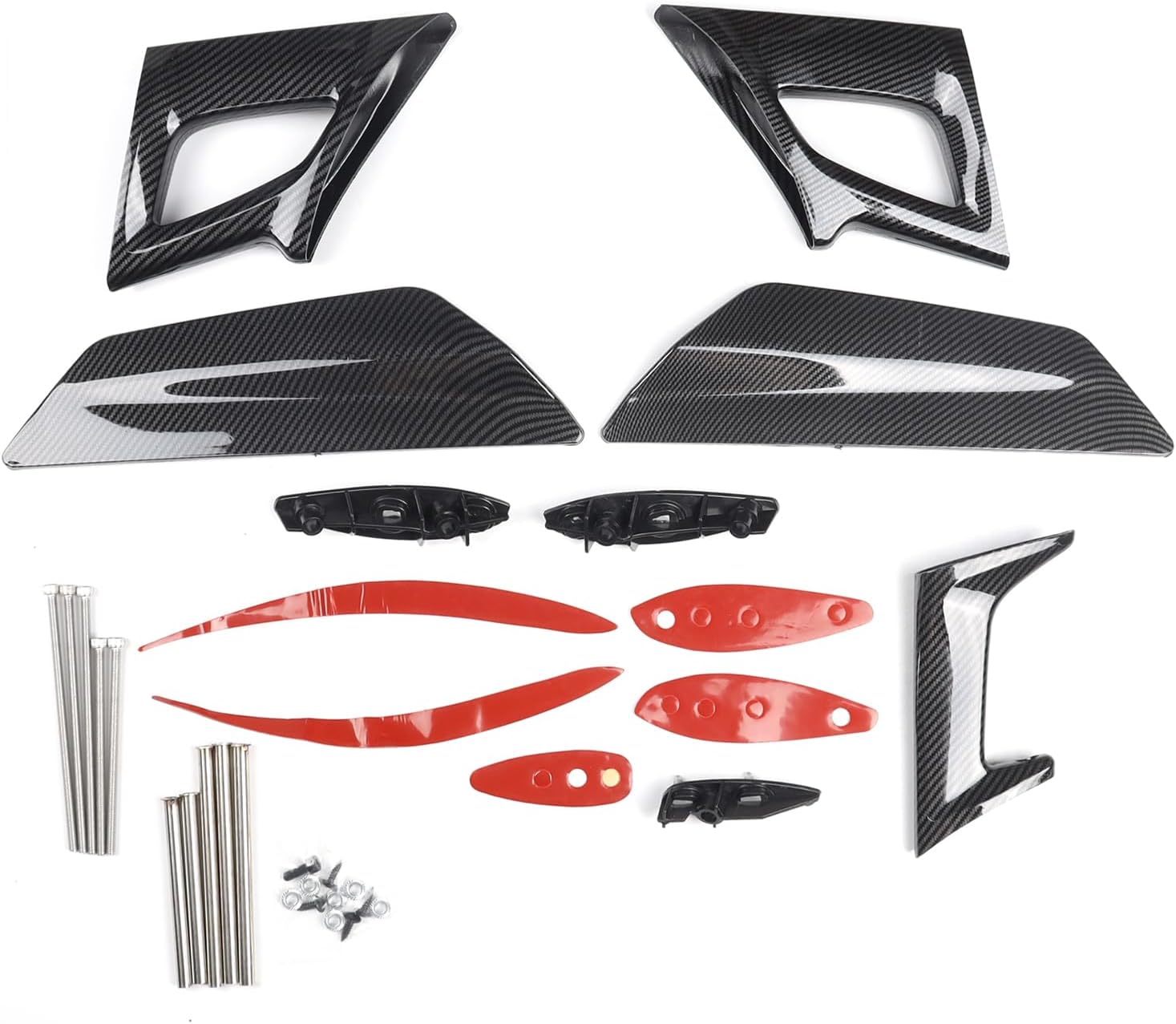Carbon Fiber Black Rear Spoiler Wing Kit Without Camera