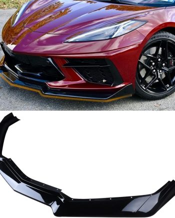 5PCS Glossy Black Front Bumper Lip Splitter Spoiler Diffuser Protector