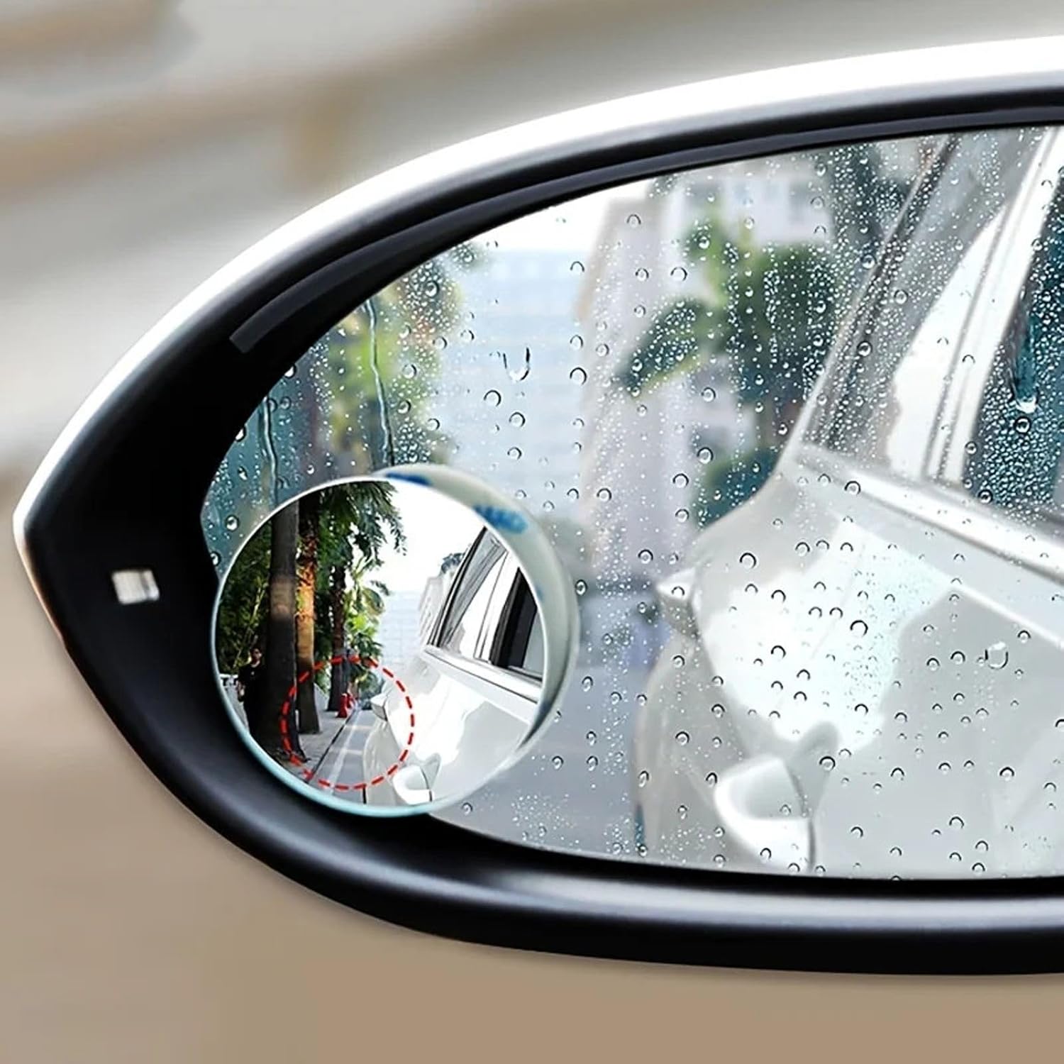 2Pcs HD Adjustable Convex Blind Spot Mirror